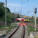 Portato giù dai Vigili del Fuoco l'uomo sul traliccio ad Acquedolci, ripresa la circolazione ferroviaria