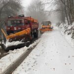 Neve sui Nebrodi, in azione i mezzi della Città Metropolitana